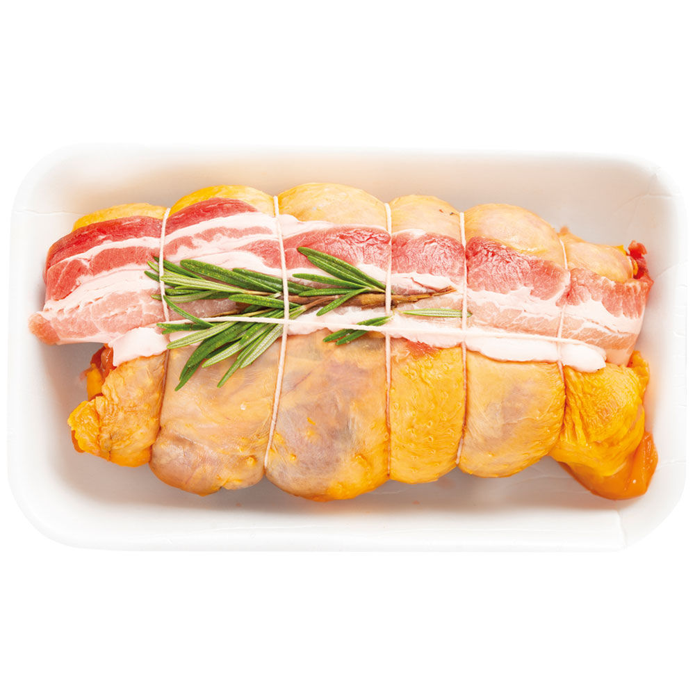 Arrosto di faraona con noci e radicchio rosso