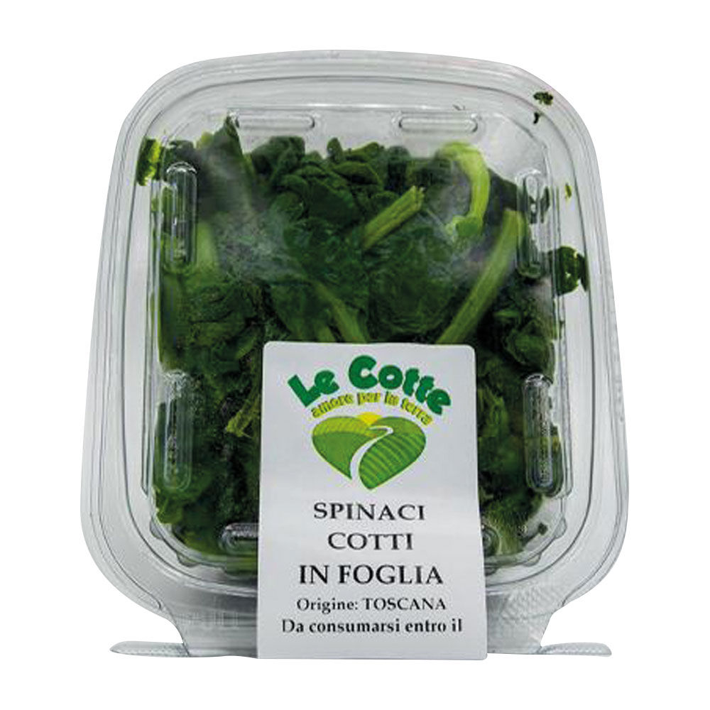 Spinaci in foglia cotti 300 gr - Immagine 01