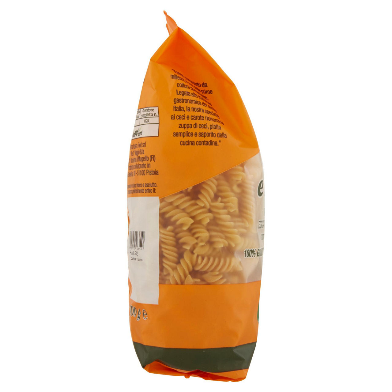 Fusilli pasta di semola ceci e carote bio 500 gr - Immagine 41