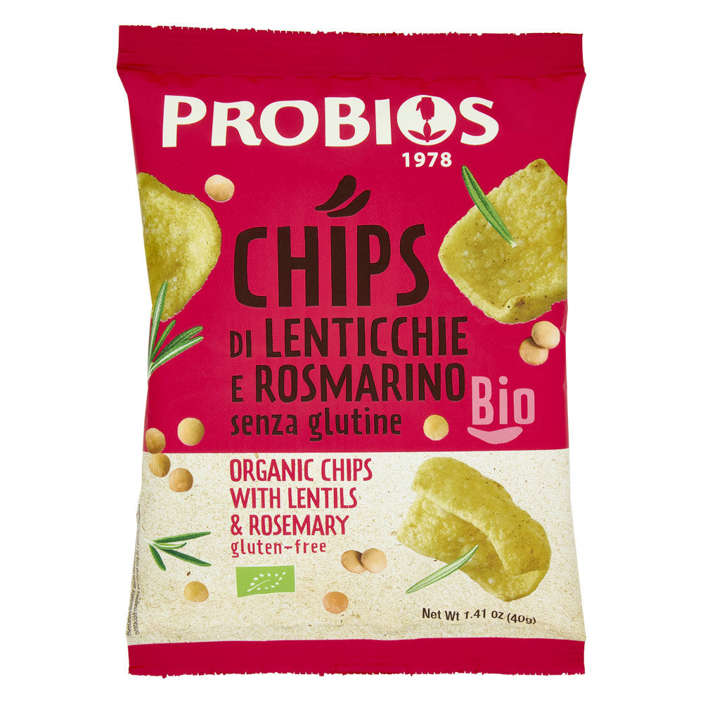 Chips di lenticchie e rosmarino senza glutine bio 40 gr - Immagine 11