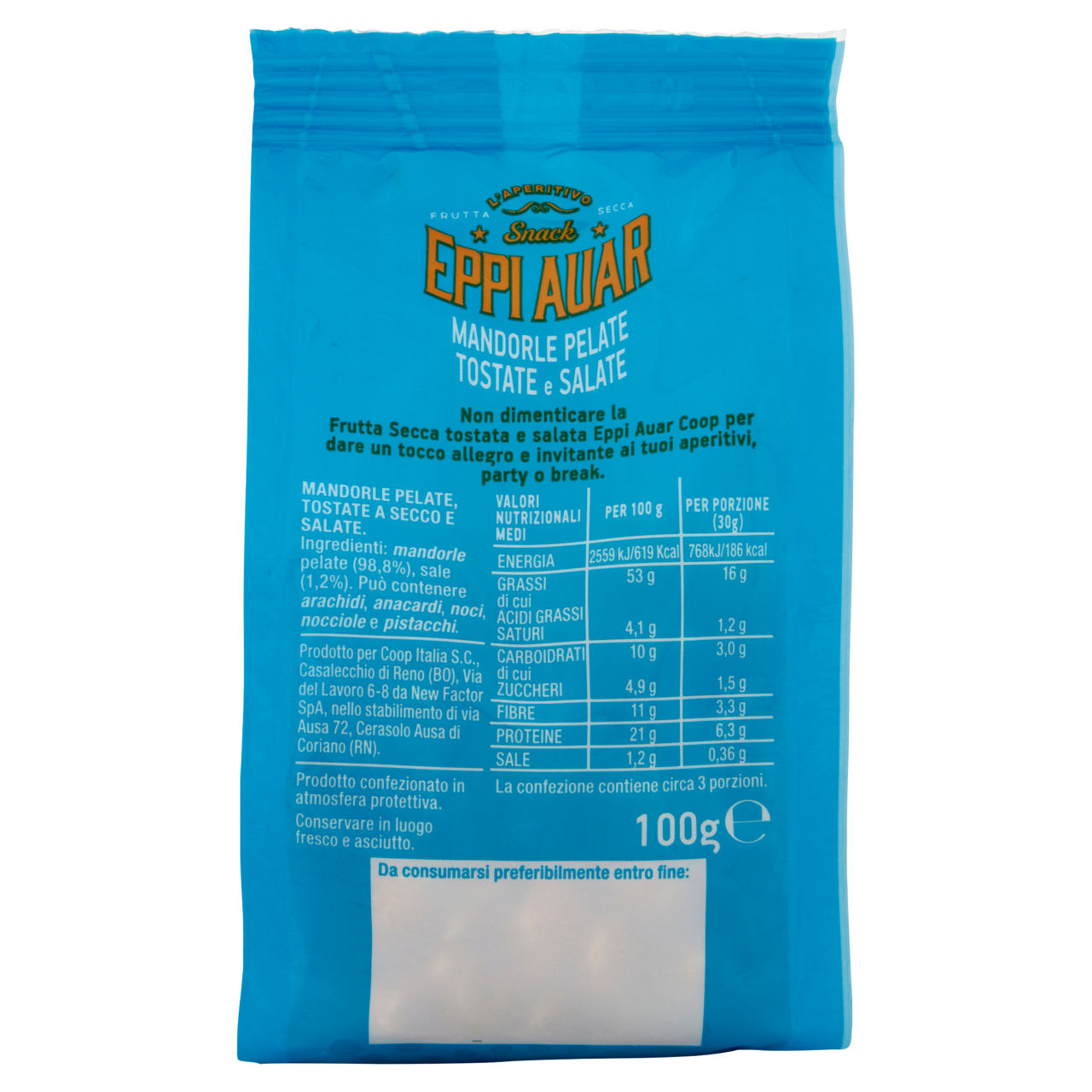 Mandorle tostate e salate 100 gr - Immagine 41