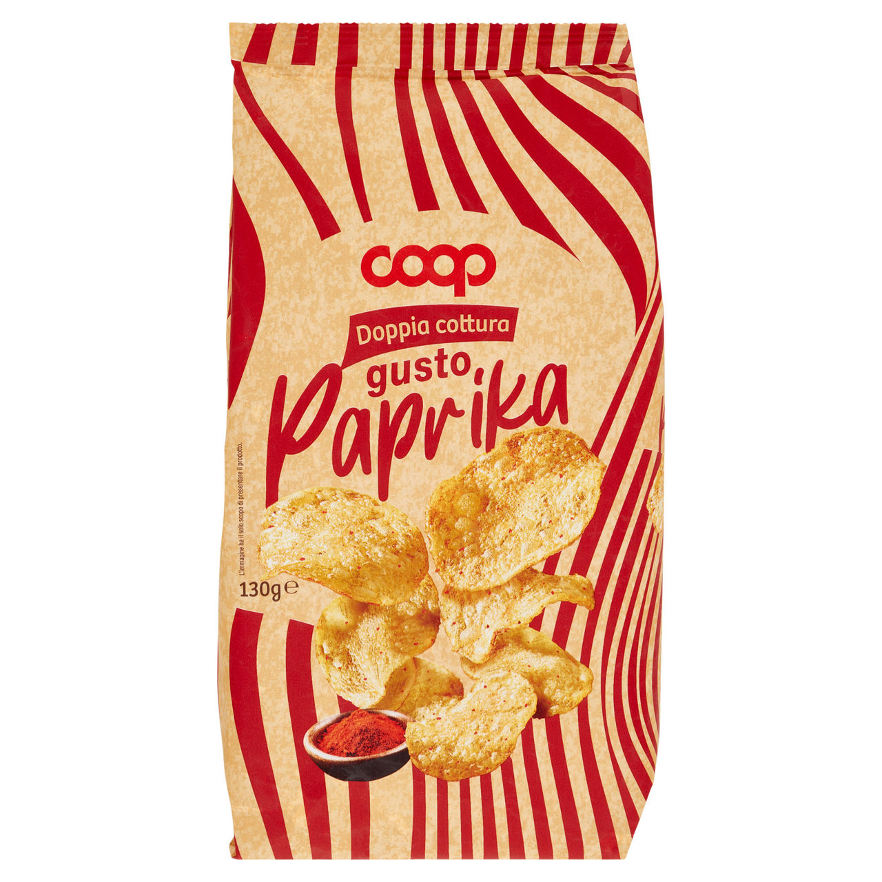 Patatine croccanti alla paprika 130 gr - Immagine 01