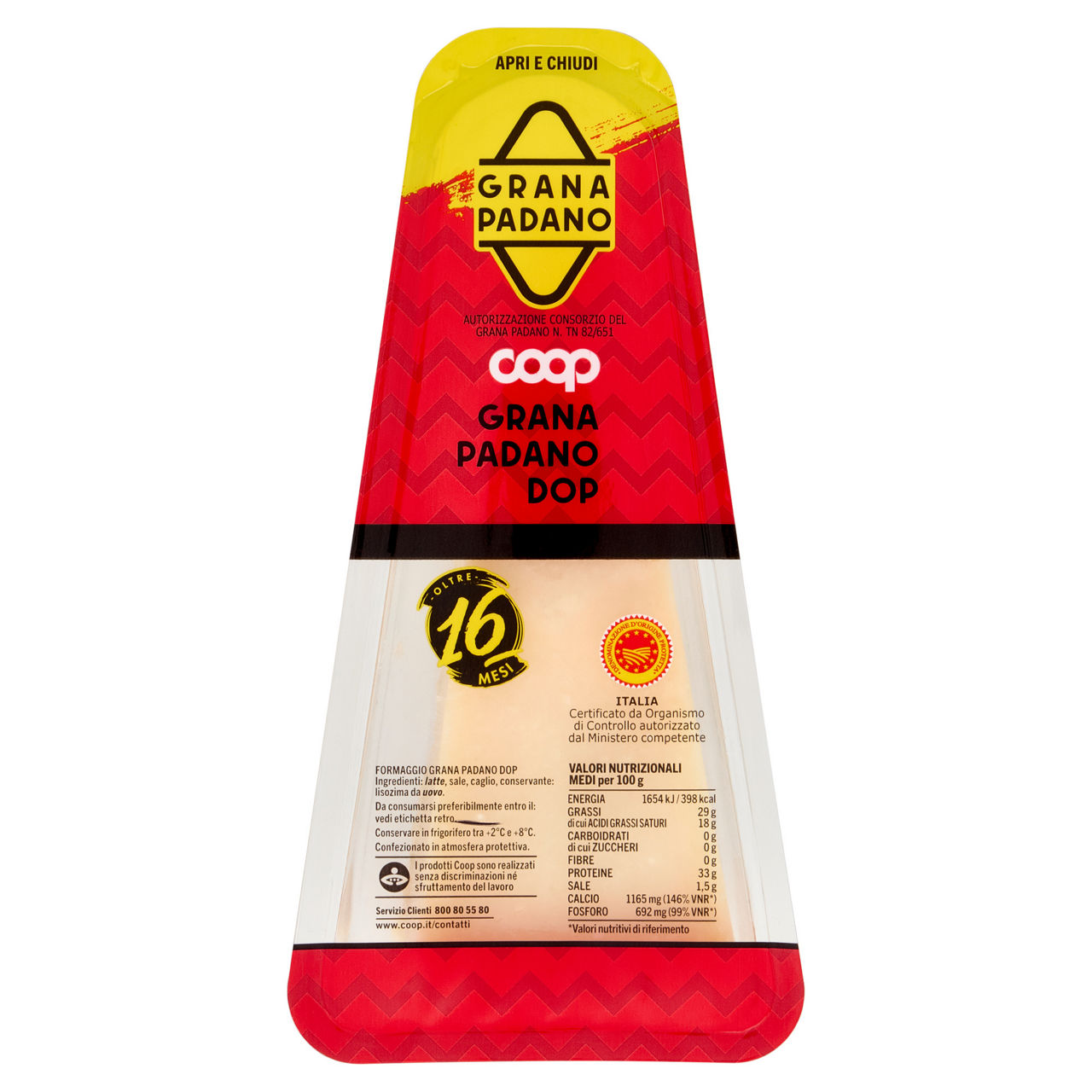 Grana Padano DOP oltre 16 mesi 400 gr - Immagine 01