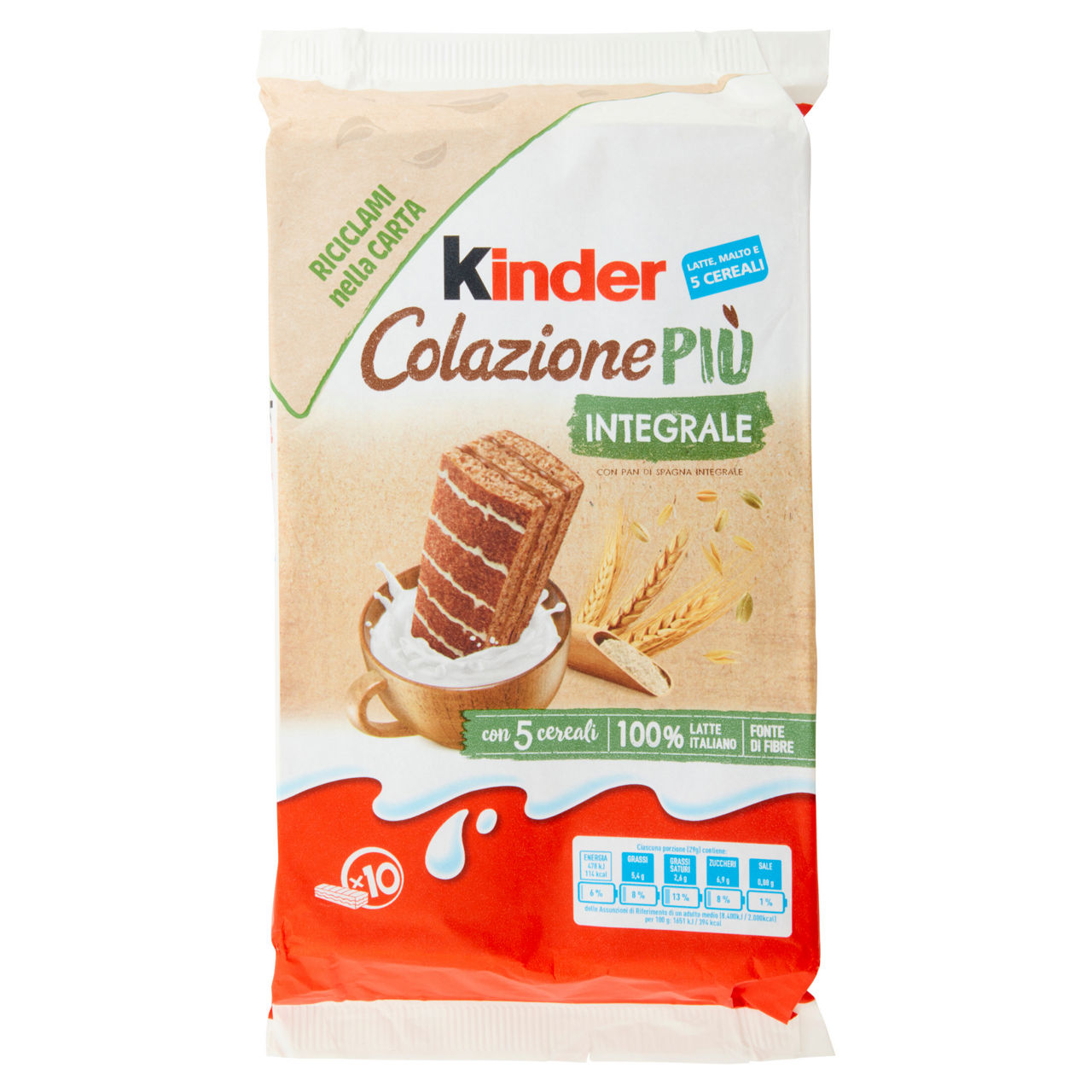 Merendine integrali 10 pz 290 gr