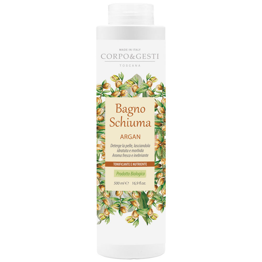 Bagno schiuma biologico corpo & gesti argan 500 ml - Immagine 01