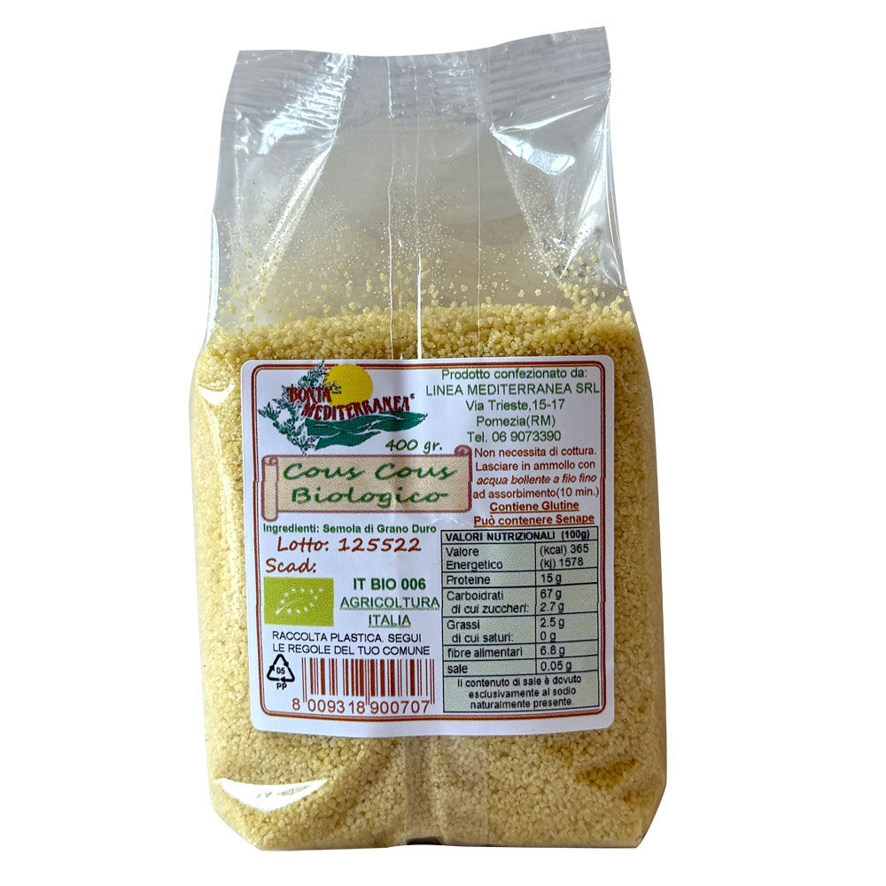 Cous cous bio 400 gr
