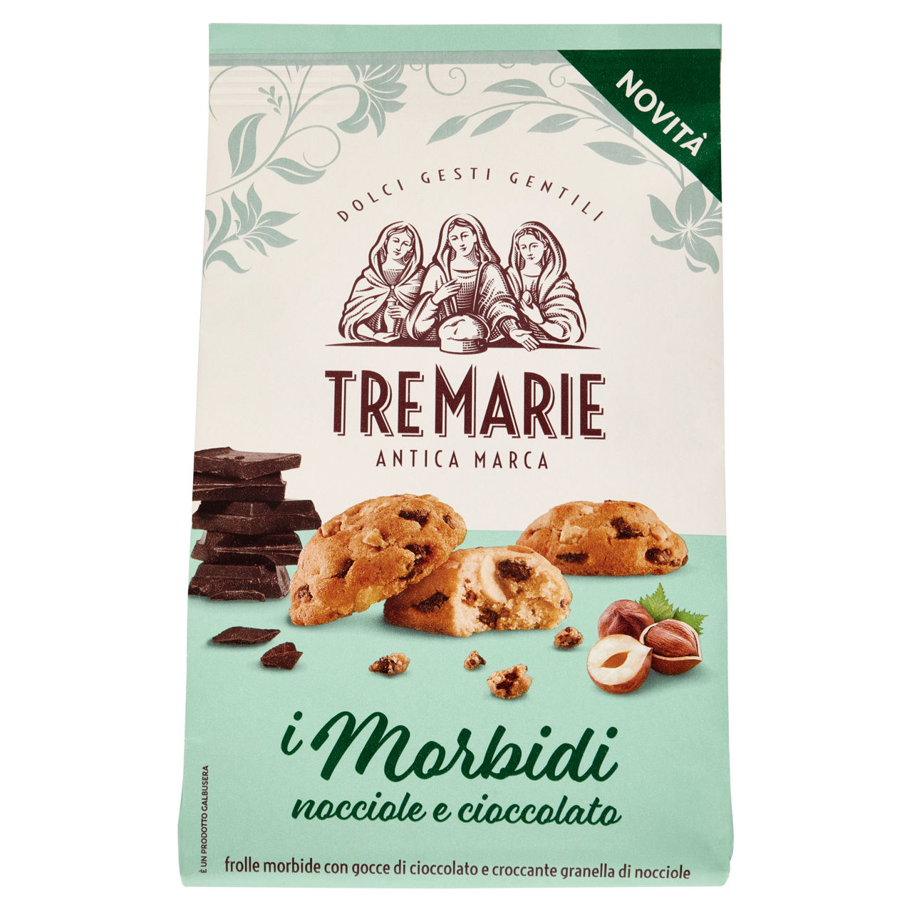 Biscotti nocciole e cioccolato i morbidi 300 gr - Immagine 01