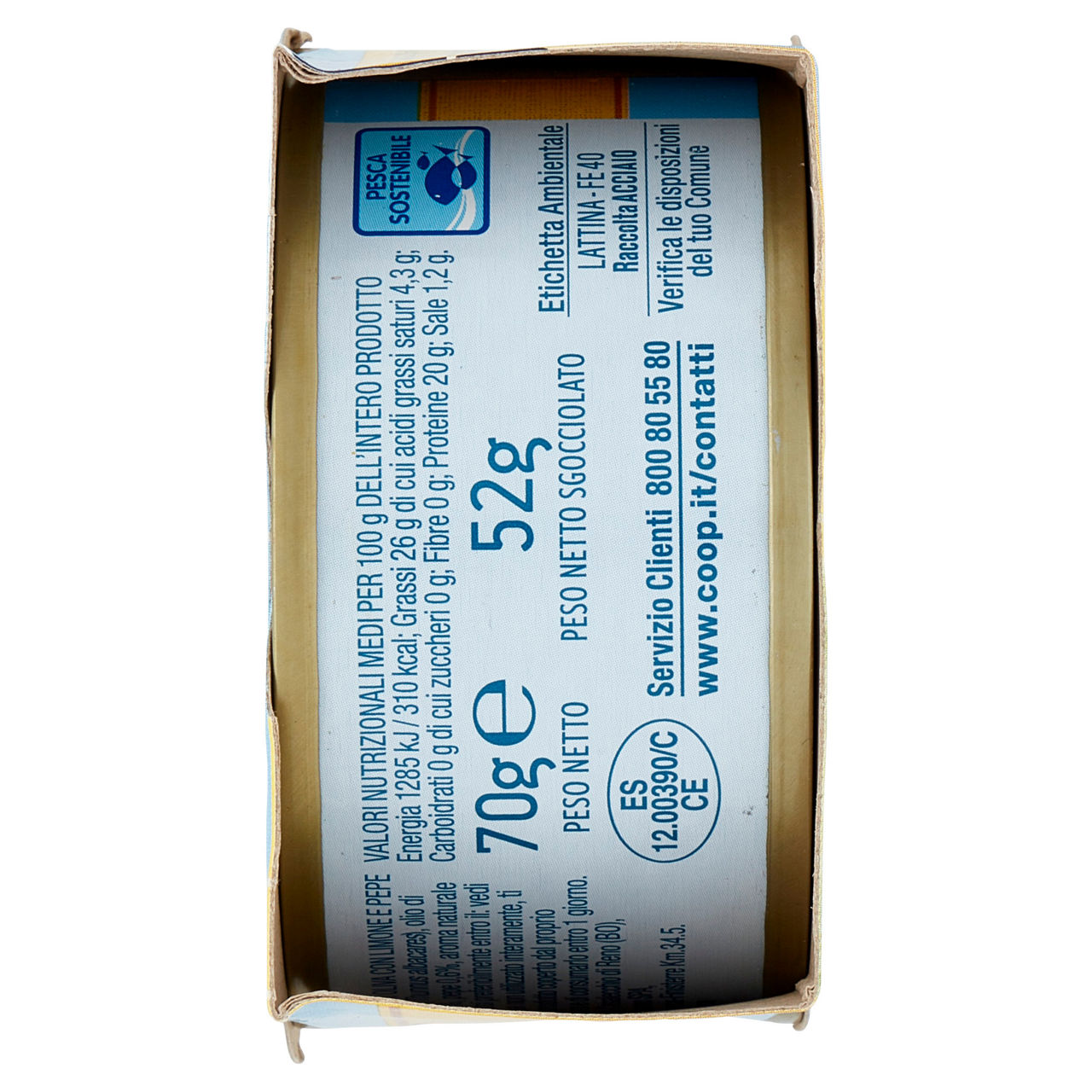 Tonno aromatizzato con limone e pepe lattina coop lattina g 70x3 - Immagine 51