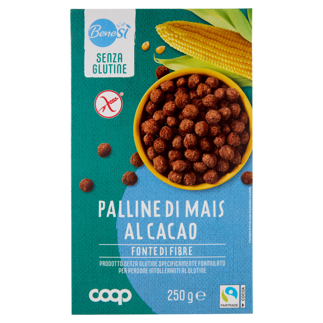 Palline di mais al cioccolato senza glutine 250 gr
