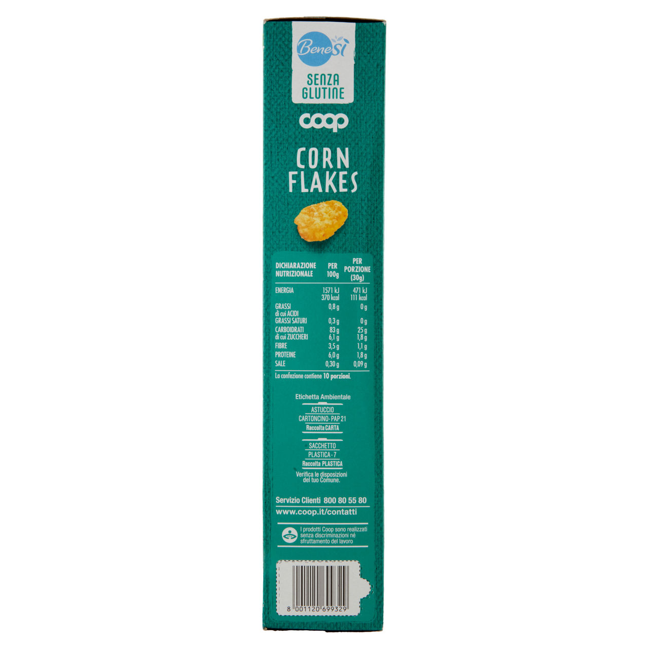 Corn flakes senza glutine bene si' coop g 300 - Immagine 21