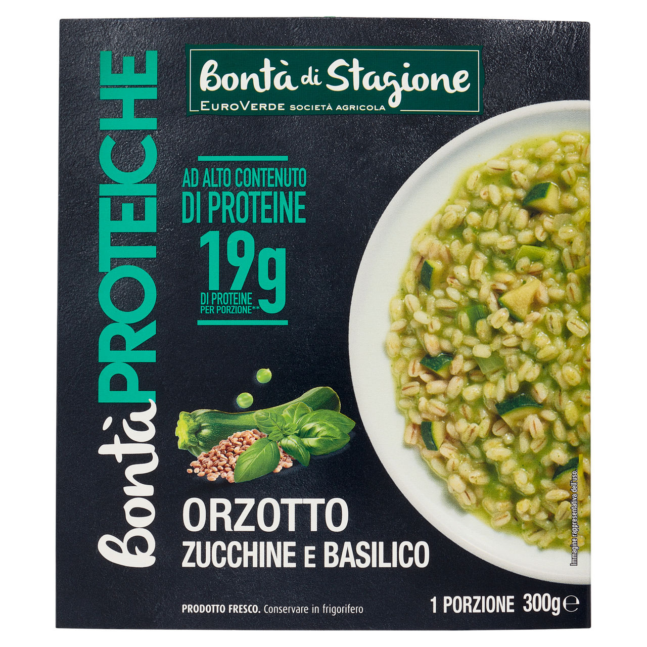Orzotto zucchine e basilico 300 gr - Immagine 01