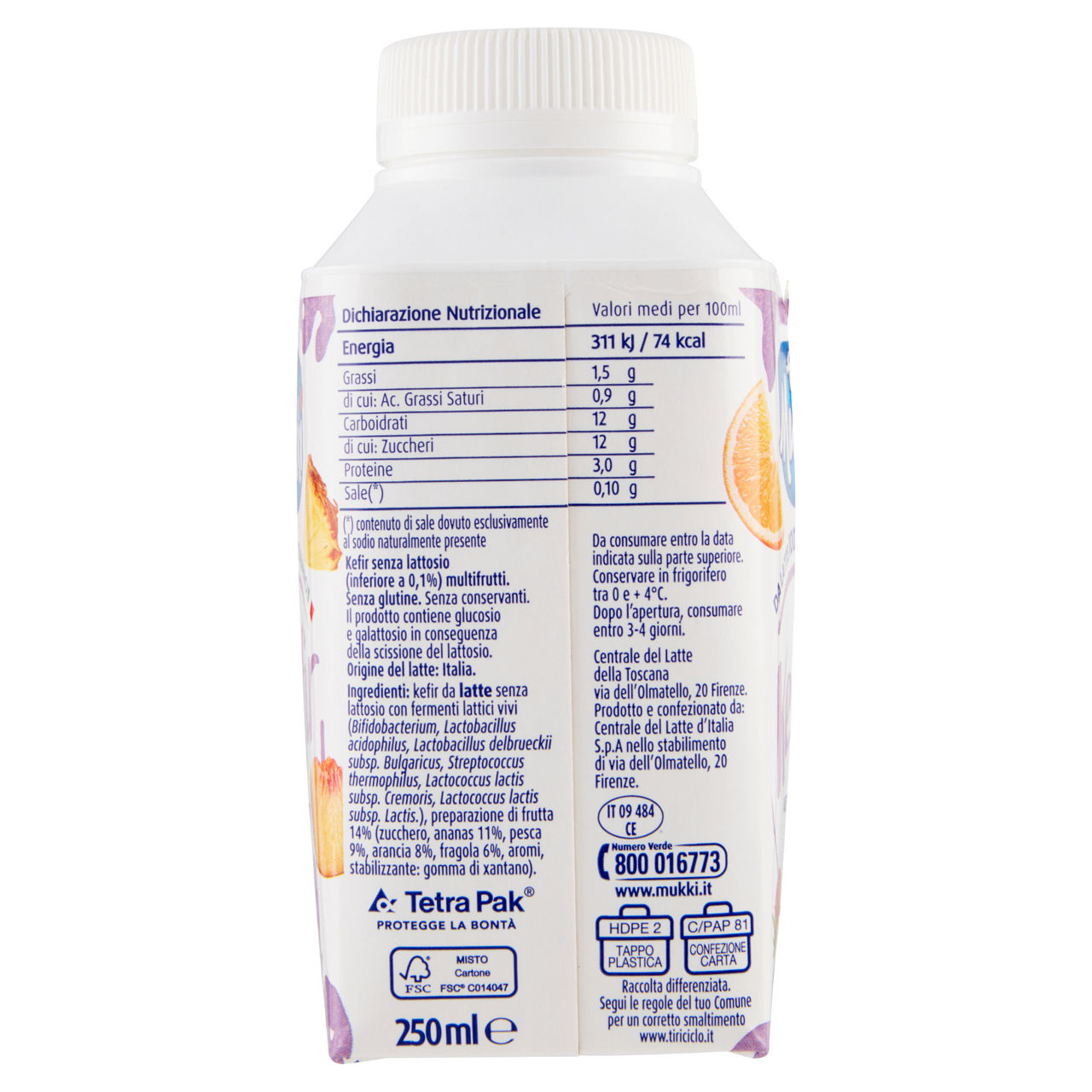 Kefir multifrutti senza lattosio 250 ml - Immagine 11