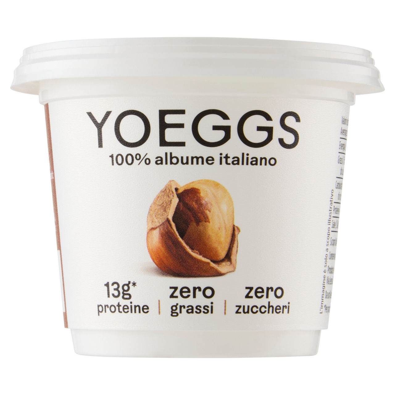 Yogurt di albume gusto nocciola 125 gr - Immagine 01