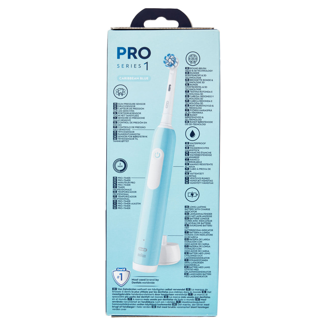 Spazzolino elettrico ricaricabile pro series 1 caribbean blue 1 pz - Immagine 41
