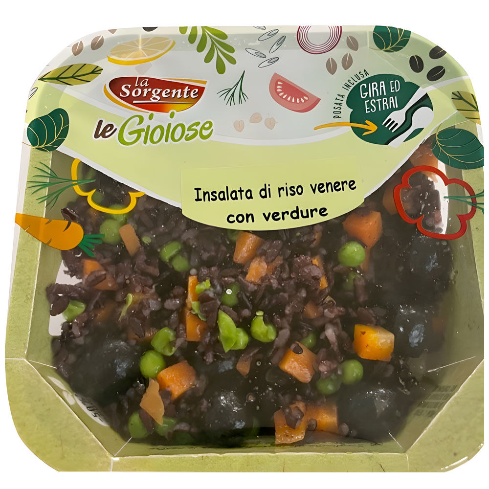 Insalata di riso Venere con verdure 200 gr - Immagine 01