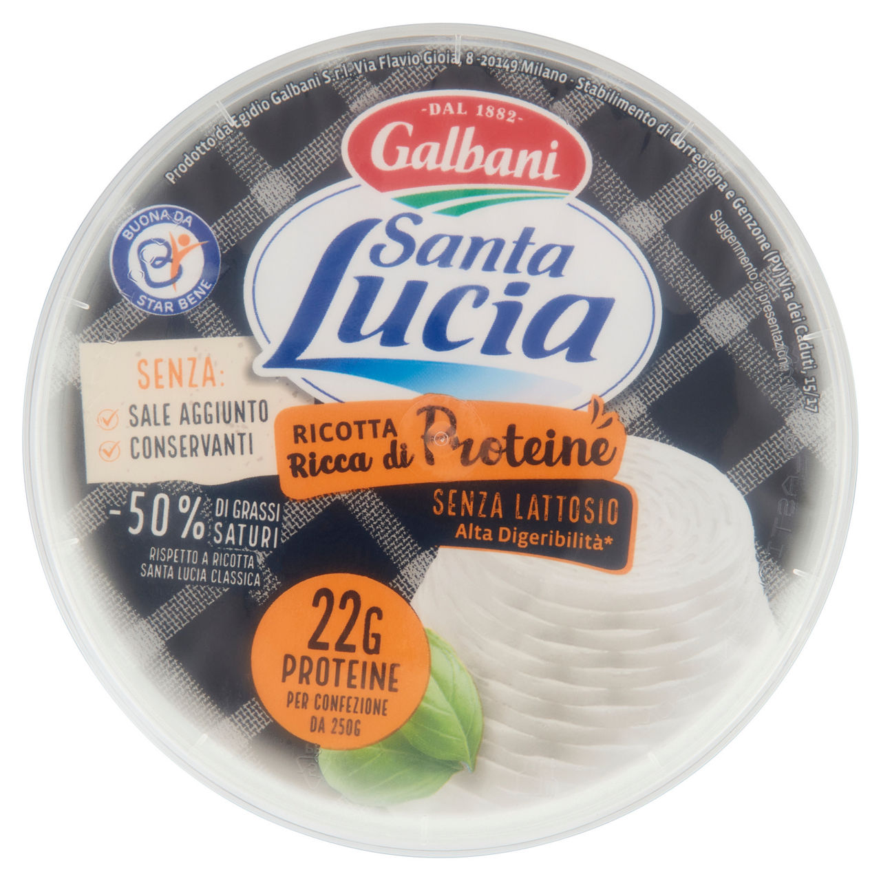 Ricotta proteica senza lattosio 250 gr - Immagine 01