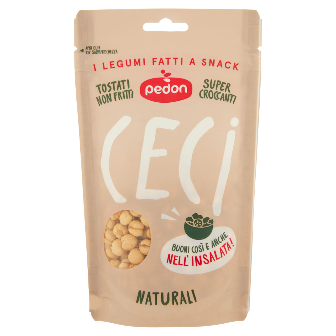 Snack di ceci tostati non fritti 90 gr - Immagine 01