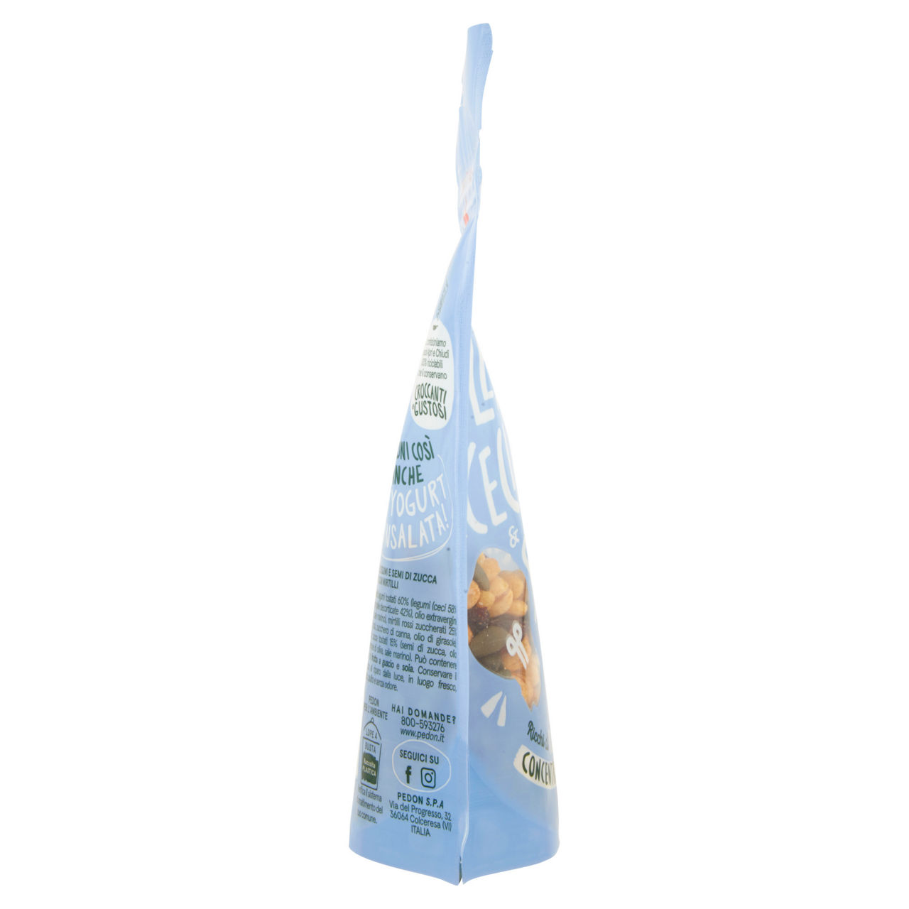 Snack di legumi mirtilli e semi di zucca tostati non fritti 90 gr - Immagine 21