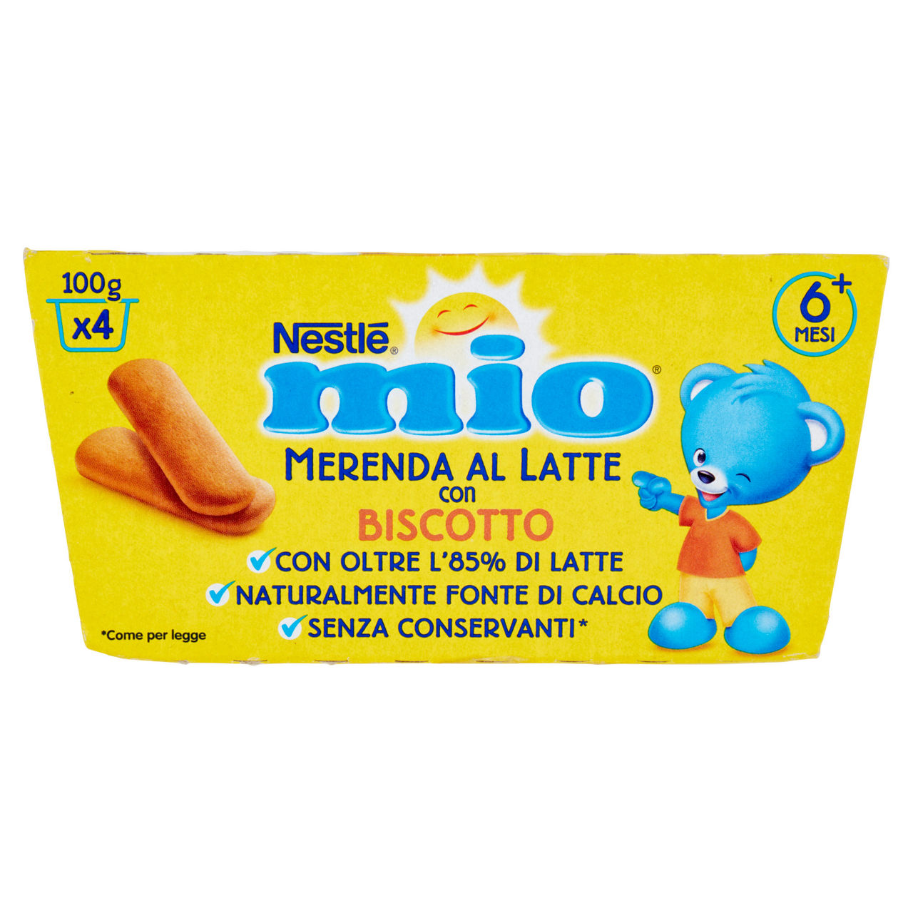 Merenda al latte con biscotto 4 pz x 100 gr - Immagine 21