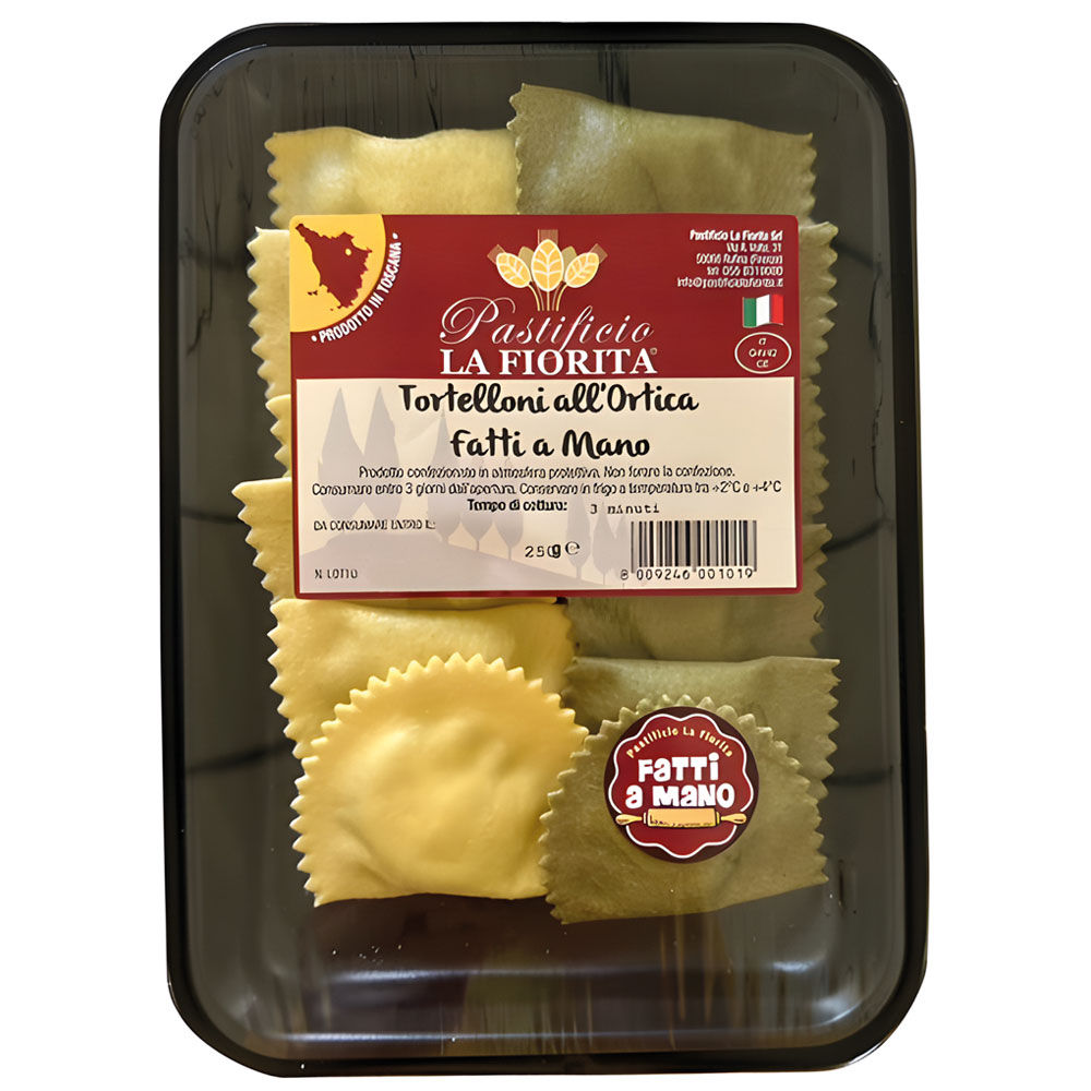 Tortelloni all'ortica fatti a mano 250 gr - Immagine 01