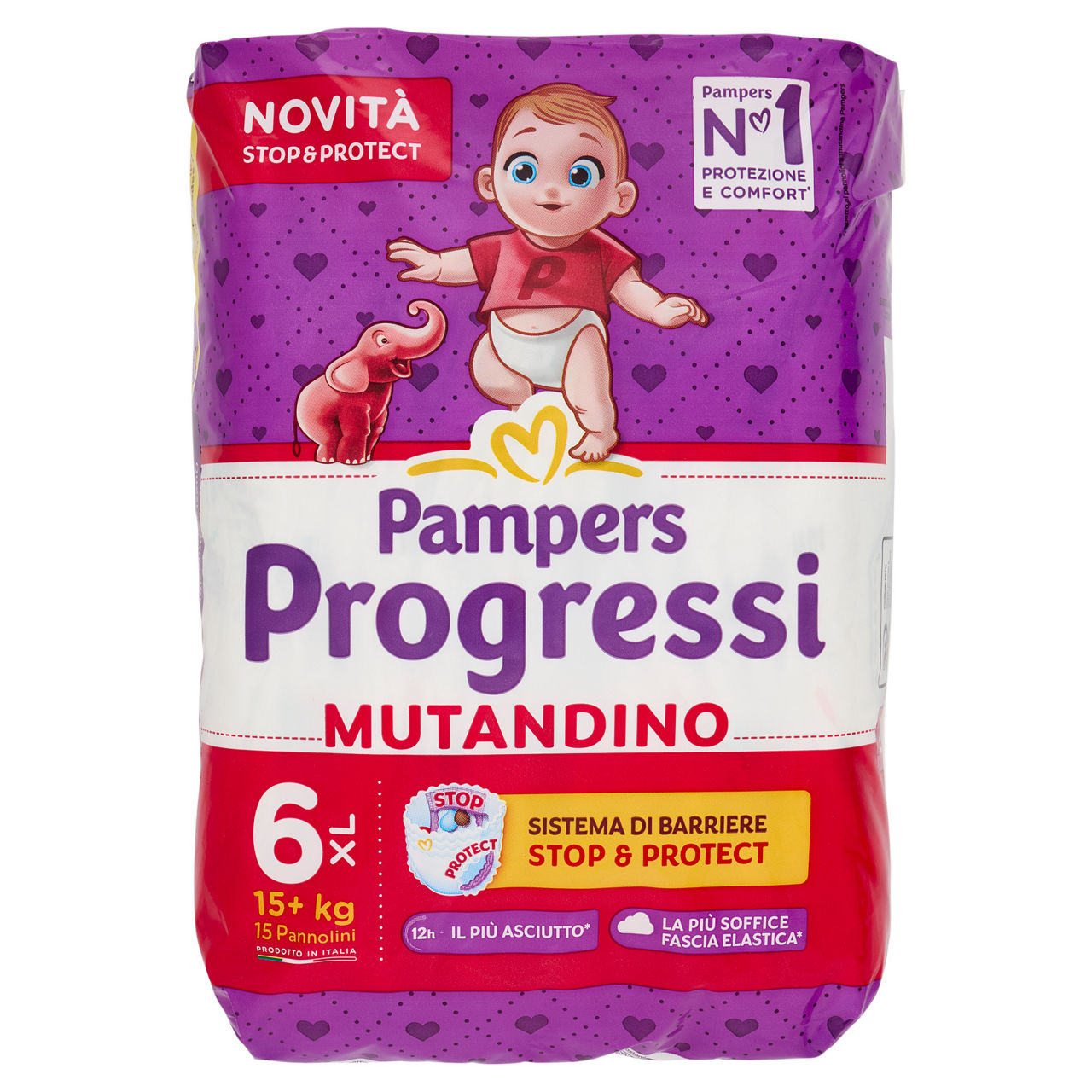 Pannolini mutandino xl tg 6 kg 15+ pz 15
