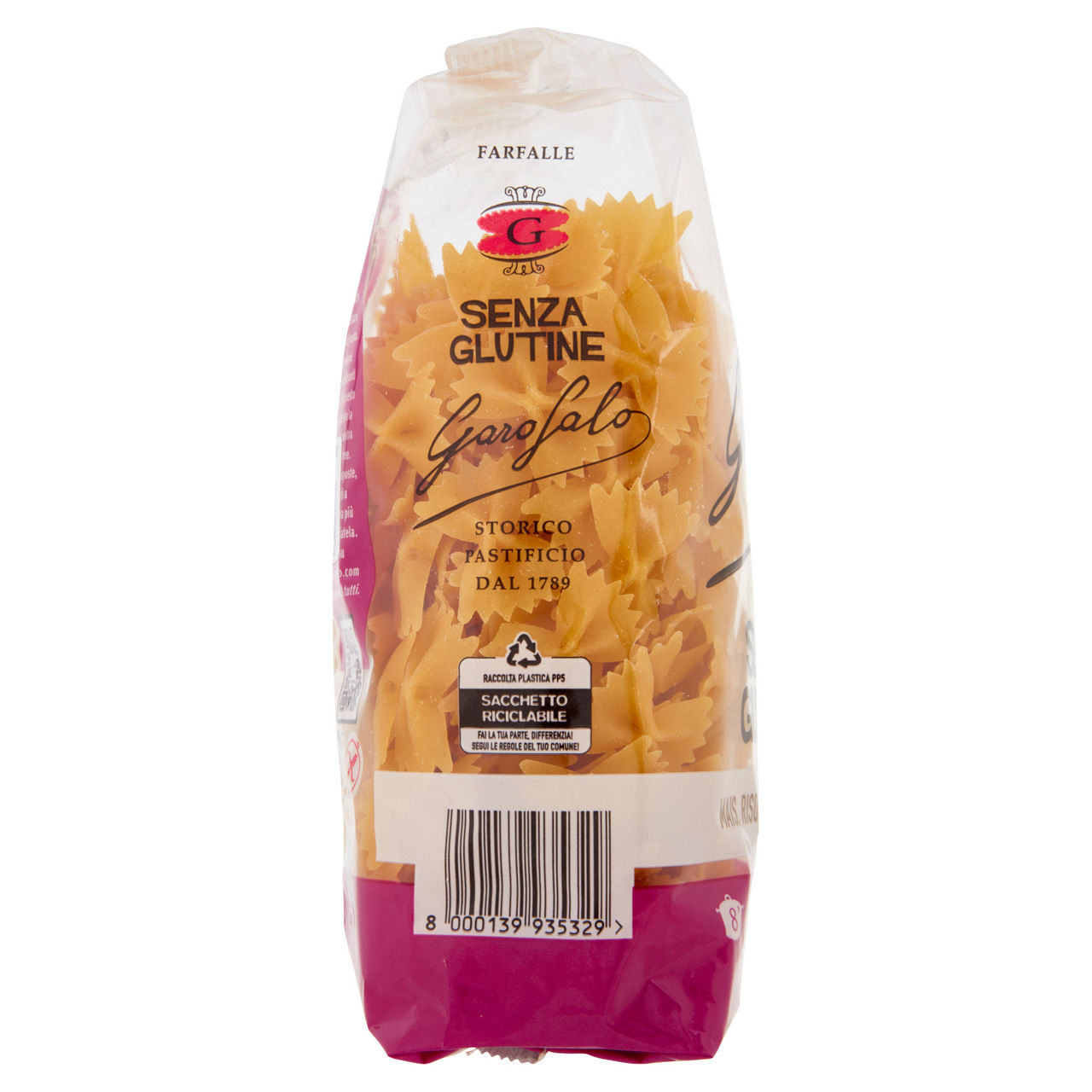 Farfalle pasta di mais riso integrale e quinoa senza glutine 400 gr - Immagine 51