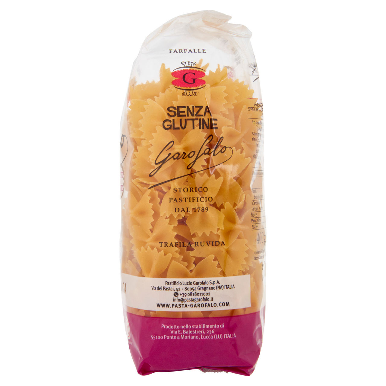 Farfalle pasta di mais riso integrale e quinoa senza glutine 400 gr - Immagine 11