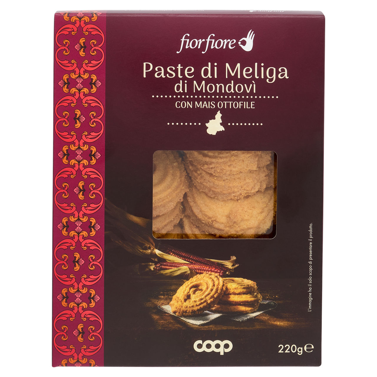 Paste di Meliga di Mondovì con mais Ottofile 220 gr - Immagine 01
