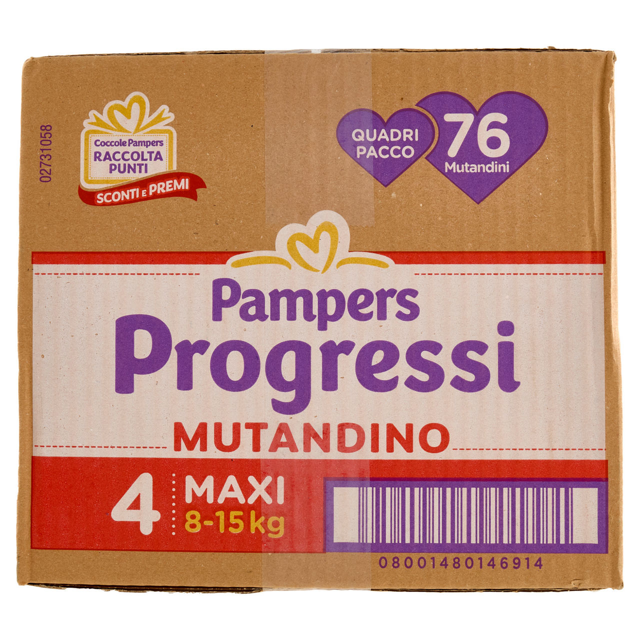 Pannolini mutandino Maxi tg 4 kg 8-15 pz 76 - Immagine 21