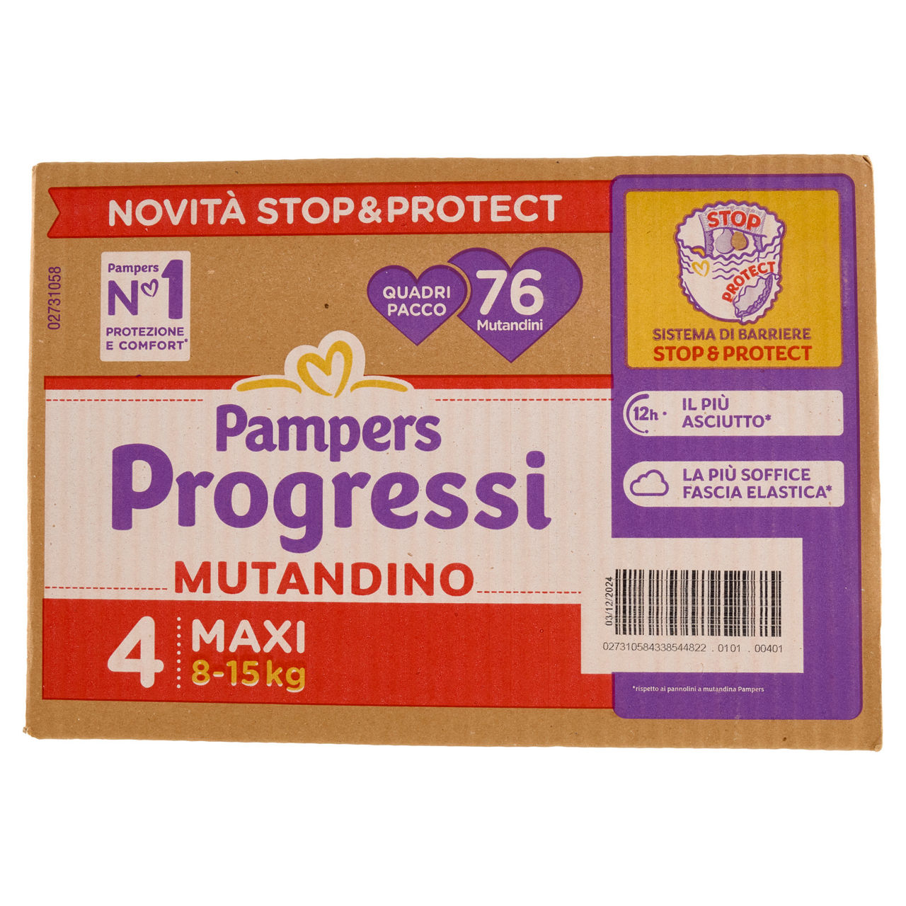 Pannolini mutandino Maxi tg 4 kg 8-15 pz 76 - Immagine 51