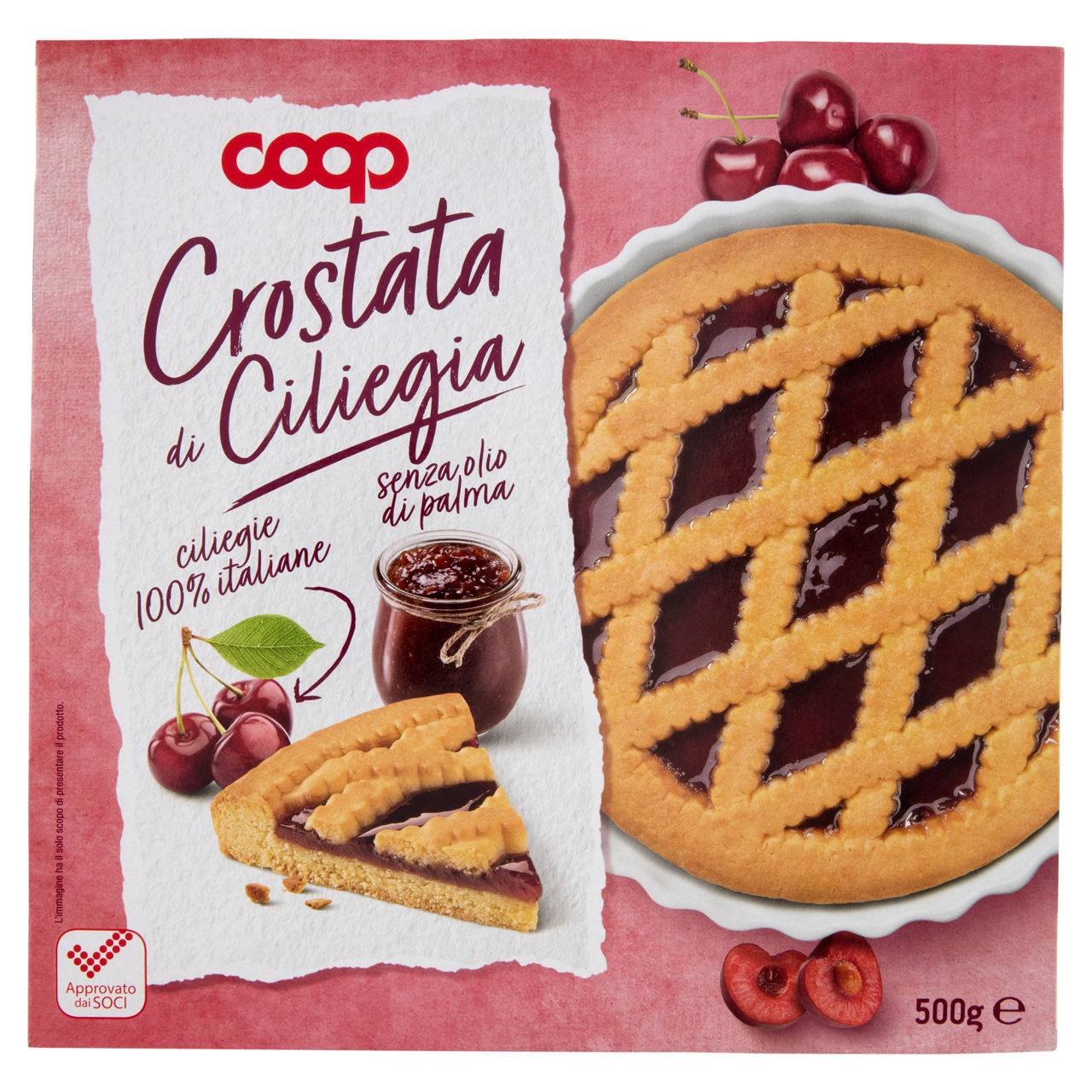 Crostata con confettura di ciliegia 500 gr - Immagine 01
