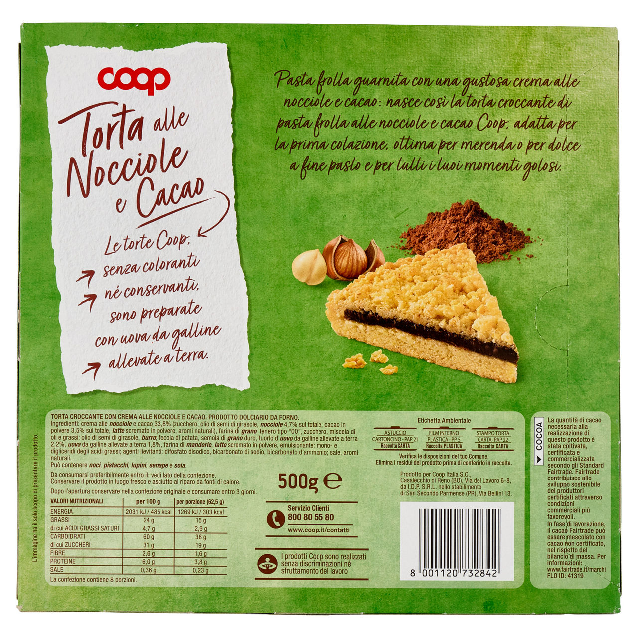 Torta croccante con crema alle nocciole e cacao 500 gr - Immagine 21