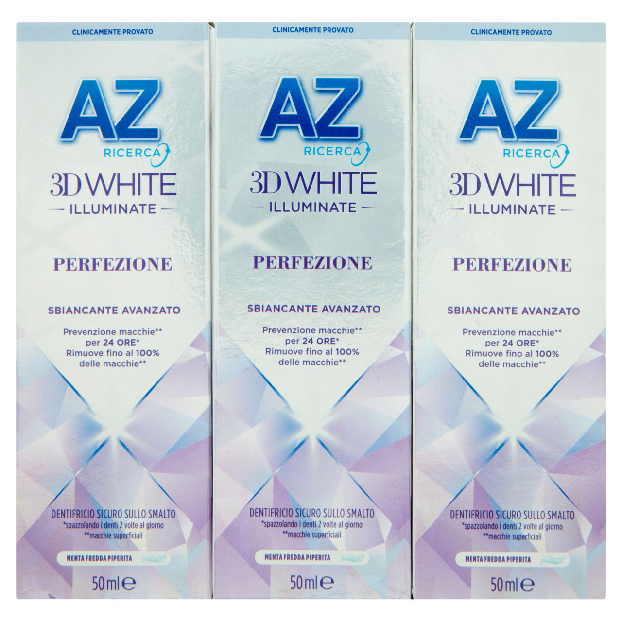 Dentifricio 3D White Perfezione sbiancante avanzato 3 pz x 50 ml