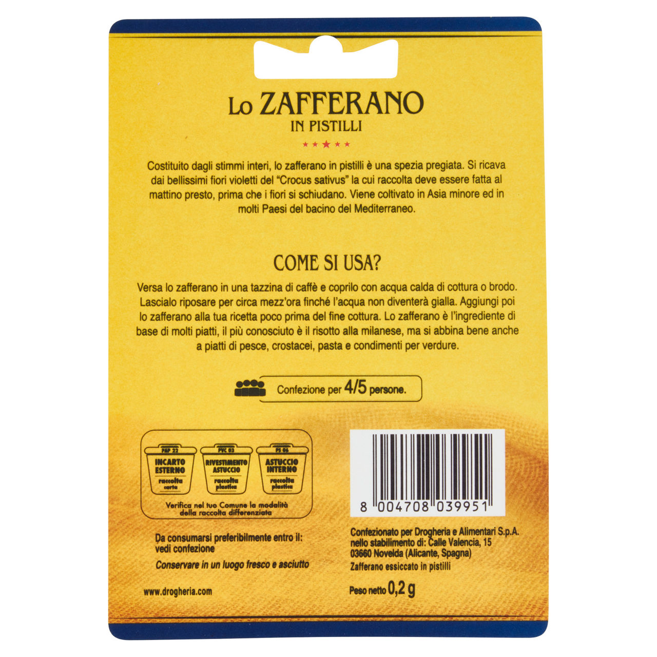 Zafferano in pistilli busta 2g - Immagine 41