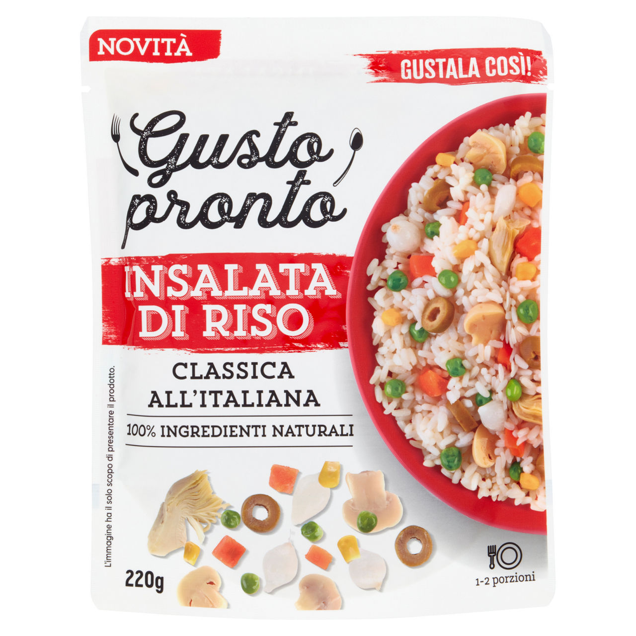 Insalata di riso classica pronta 220 gr - Immagine 01