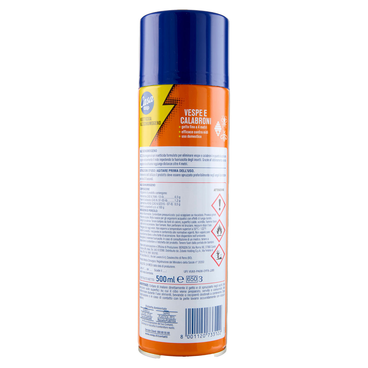 Insetticida spray contro nidi di vespe e calabroni 500 ml - Immagine 51