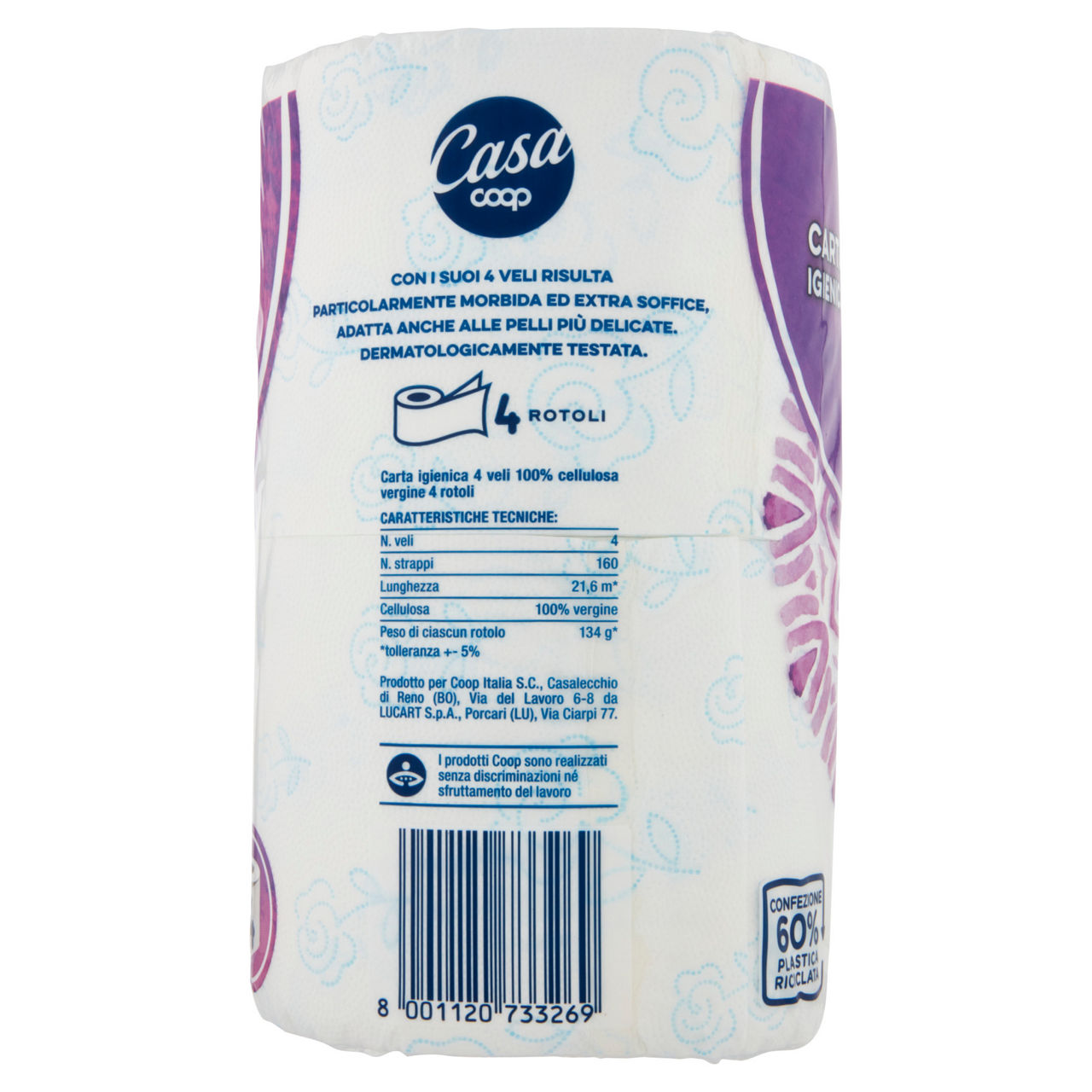 Carta igienica extra soffice 4 veli 160 strappi 4 pz - Immagine 41