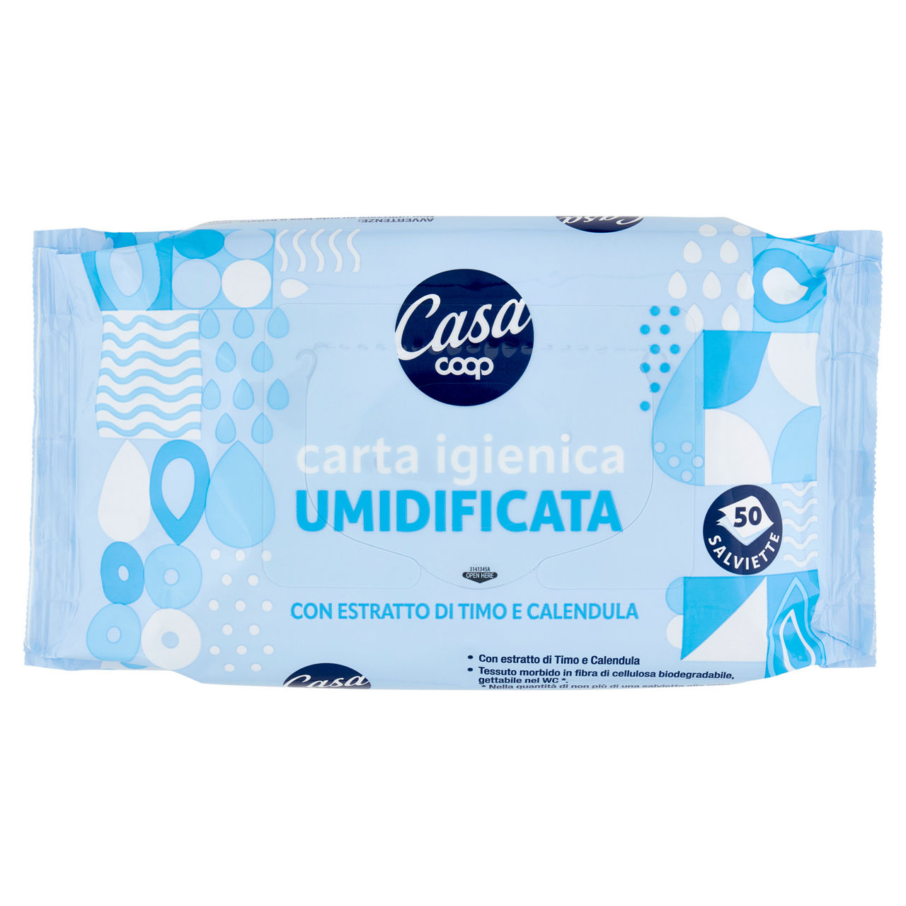 Carta igienica umidificata in salviette 50 pz - Immagine 01