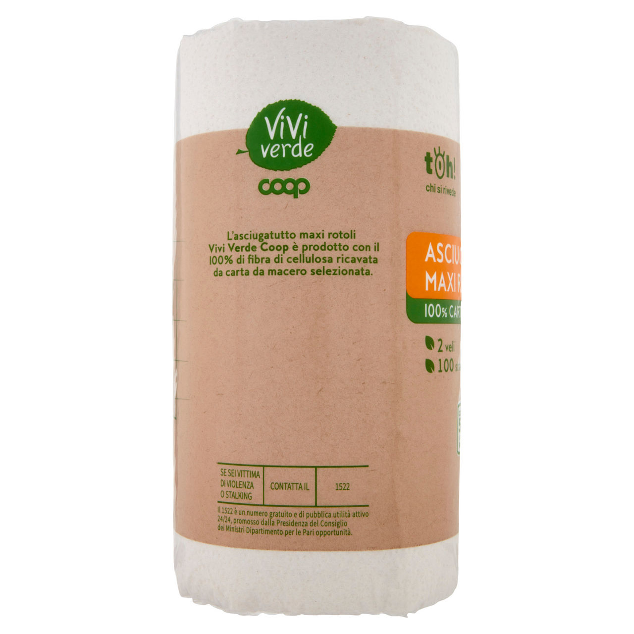 Asciugatutto maxi coop vivi verde 2 rotoli 2veli 100 strappi fsc ecolabel pz.2 - Immagine 51