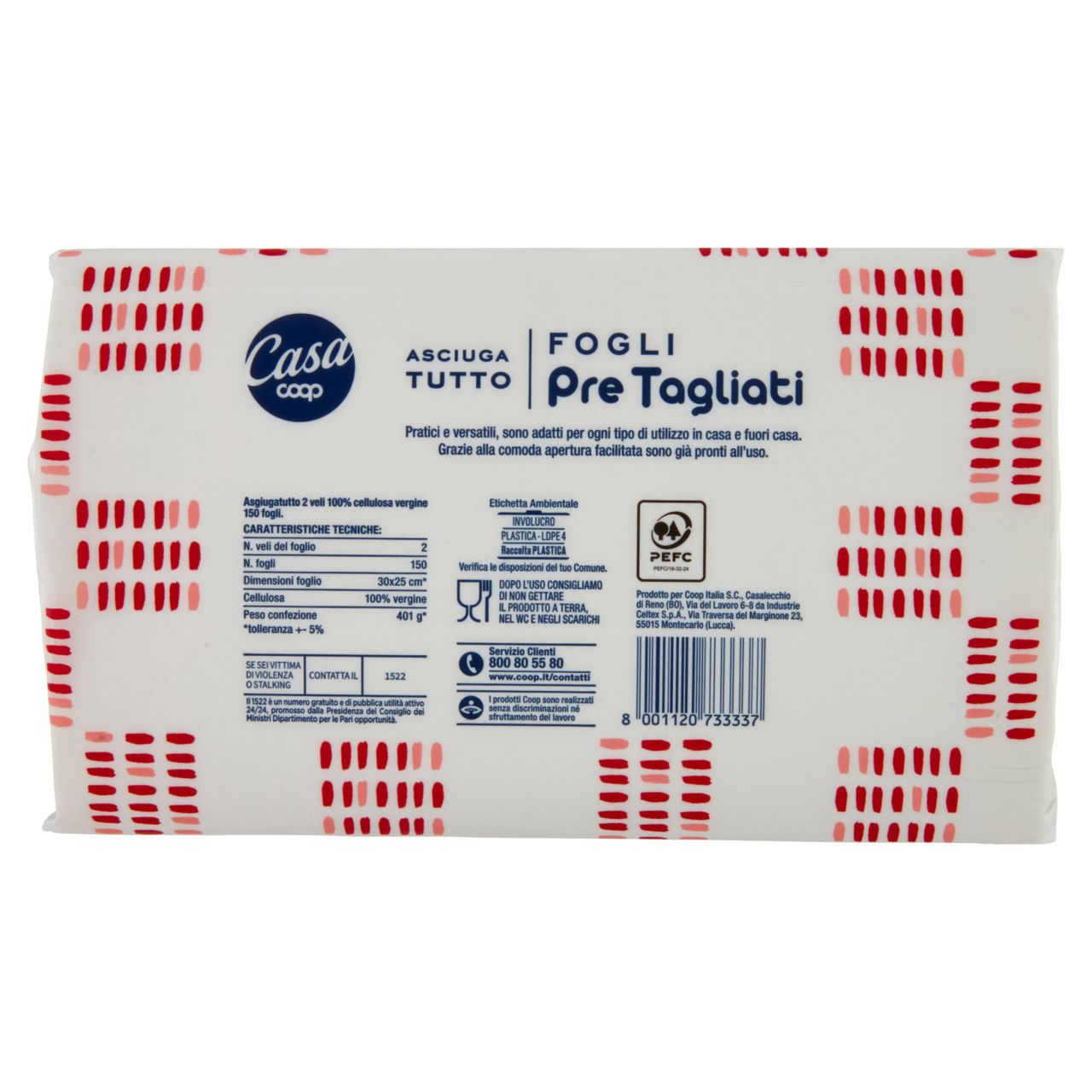 Asciugatutto coop casa in fogli pretagliati fsc pz.150 - Immagine 51