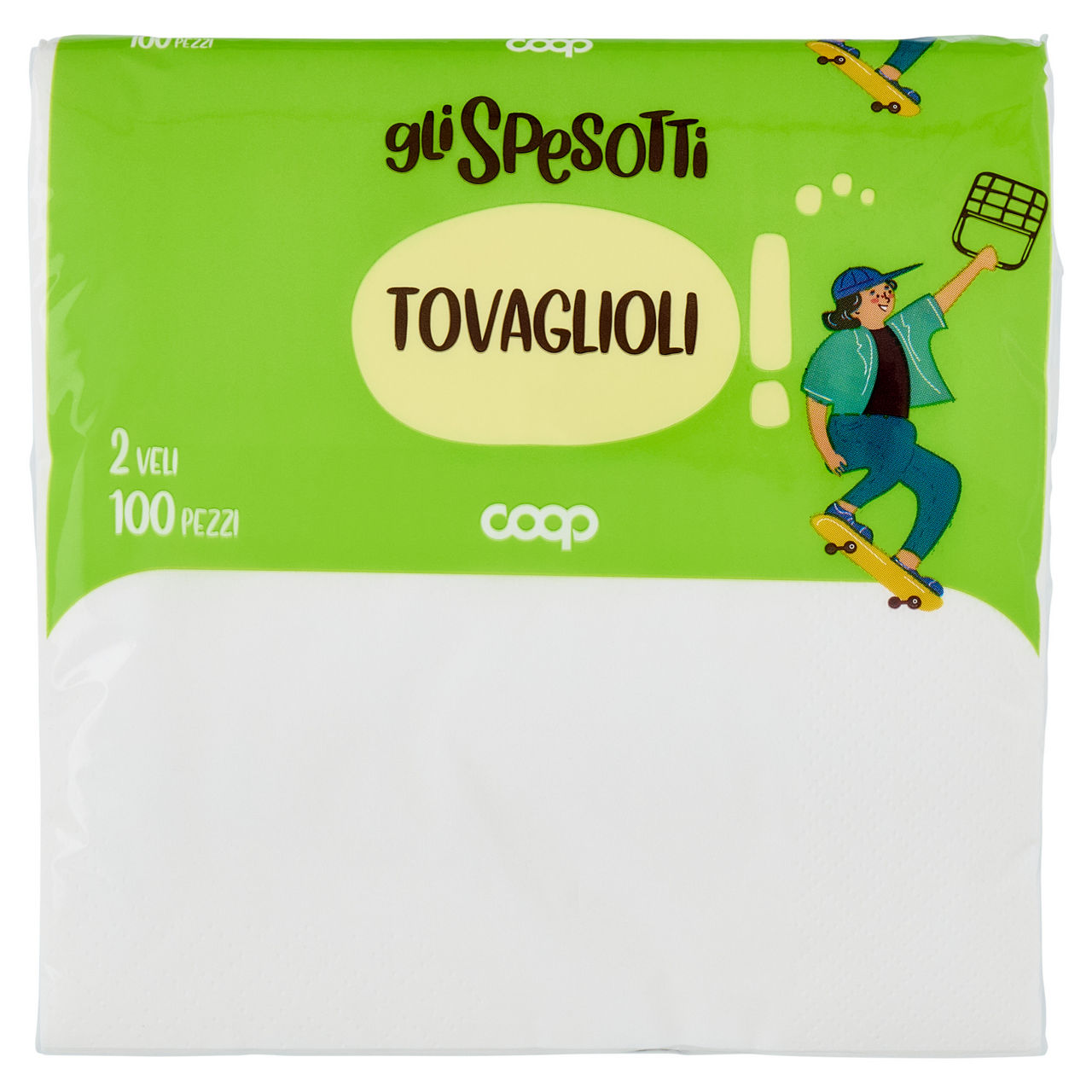 Tovaglioli coop gli spesotti 33x33 2 veli pz.100 - Immagine 11