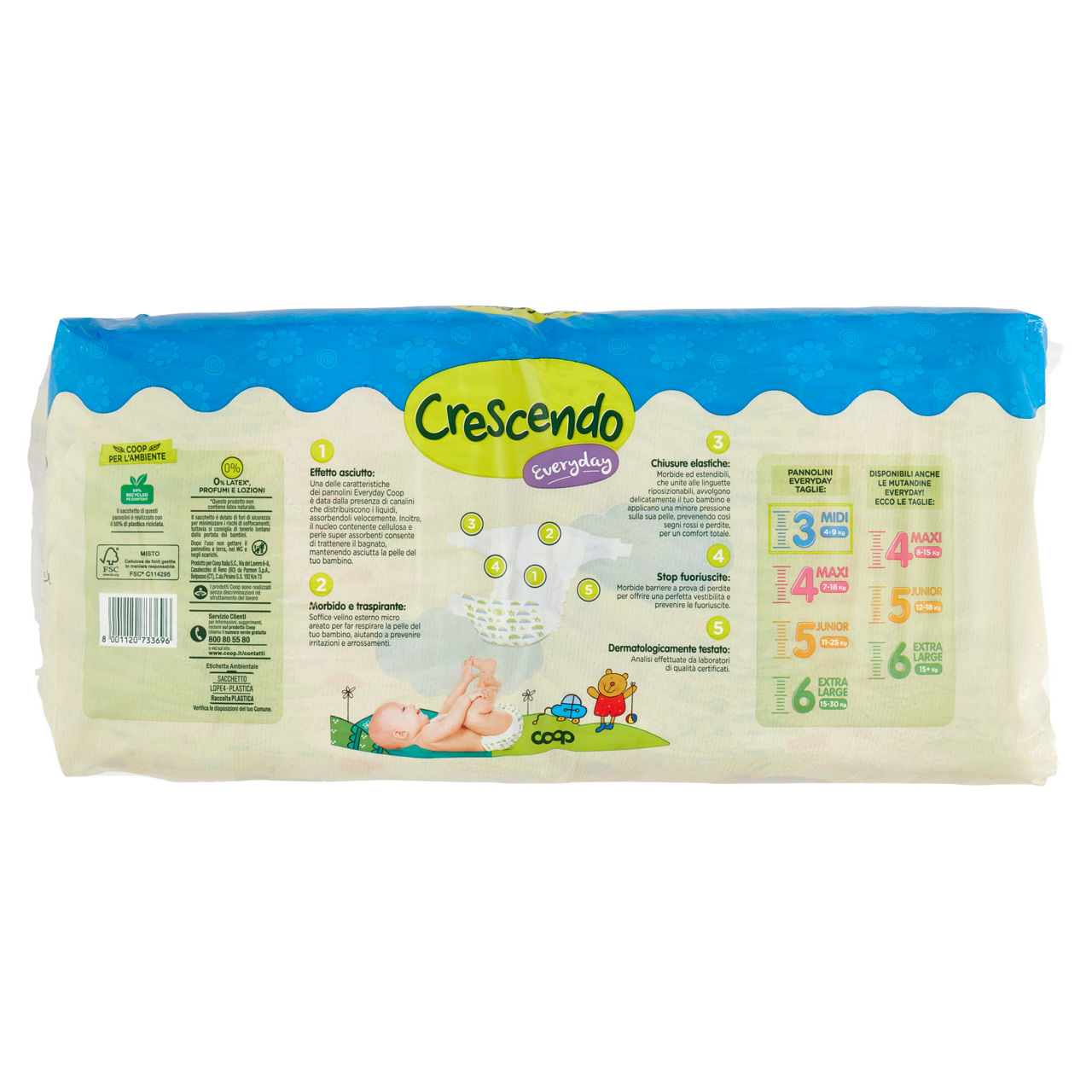 Pannolini coop crescendo everyday tg 3 pacco doppio pz.56 - Immagine 31