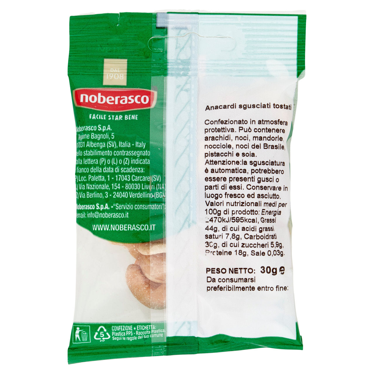 Anacardi tostati 30 gr - Immagine 11