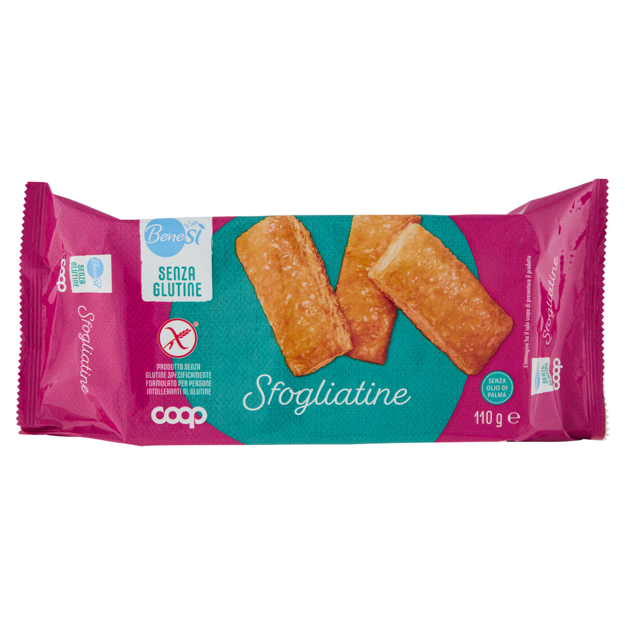 Sfogliatine di millefoglie senza glutine bene si' coop g 110
