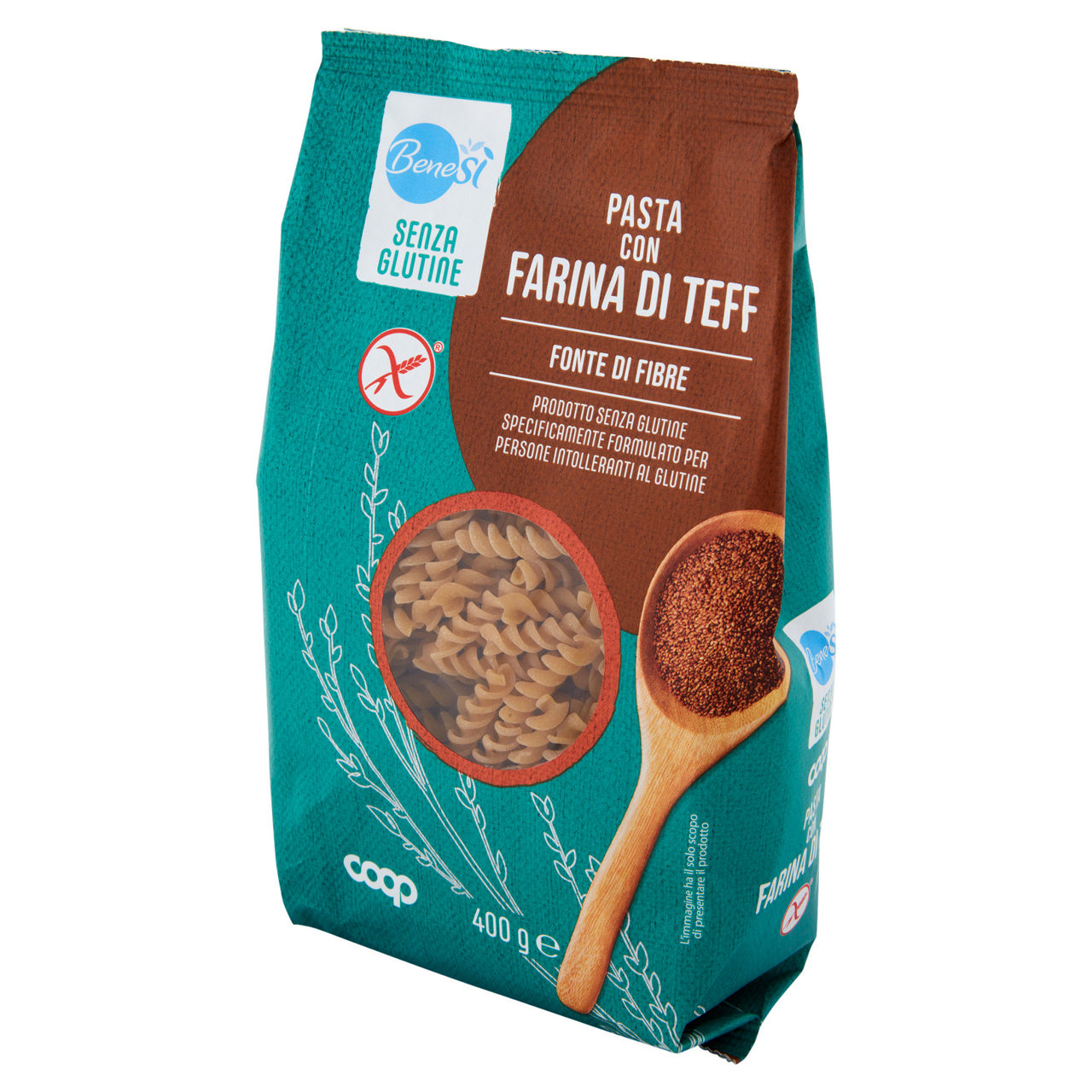 Fusilli pasta con farina di teff senza glutine 400 gr - Immagine 21