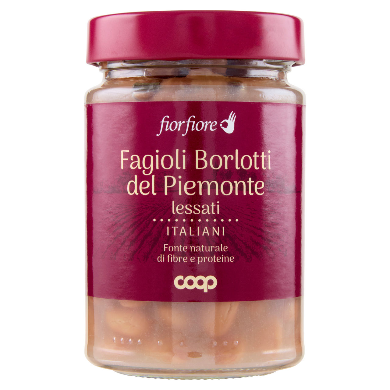 Fagioli borlotti del Piemonte lessati 220 gr