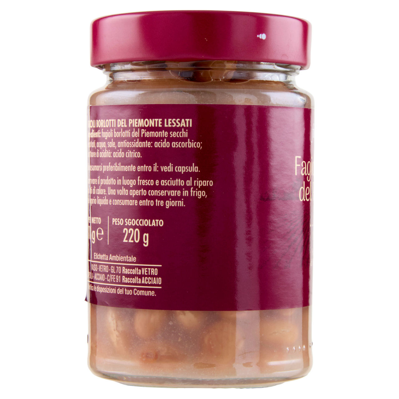 Fagioli borlotti del Piemonte lessati 220 gr - Immagine 11