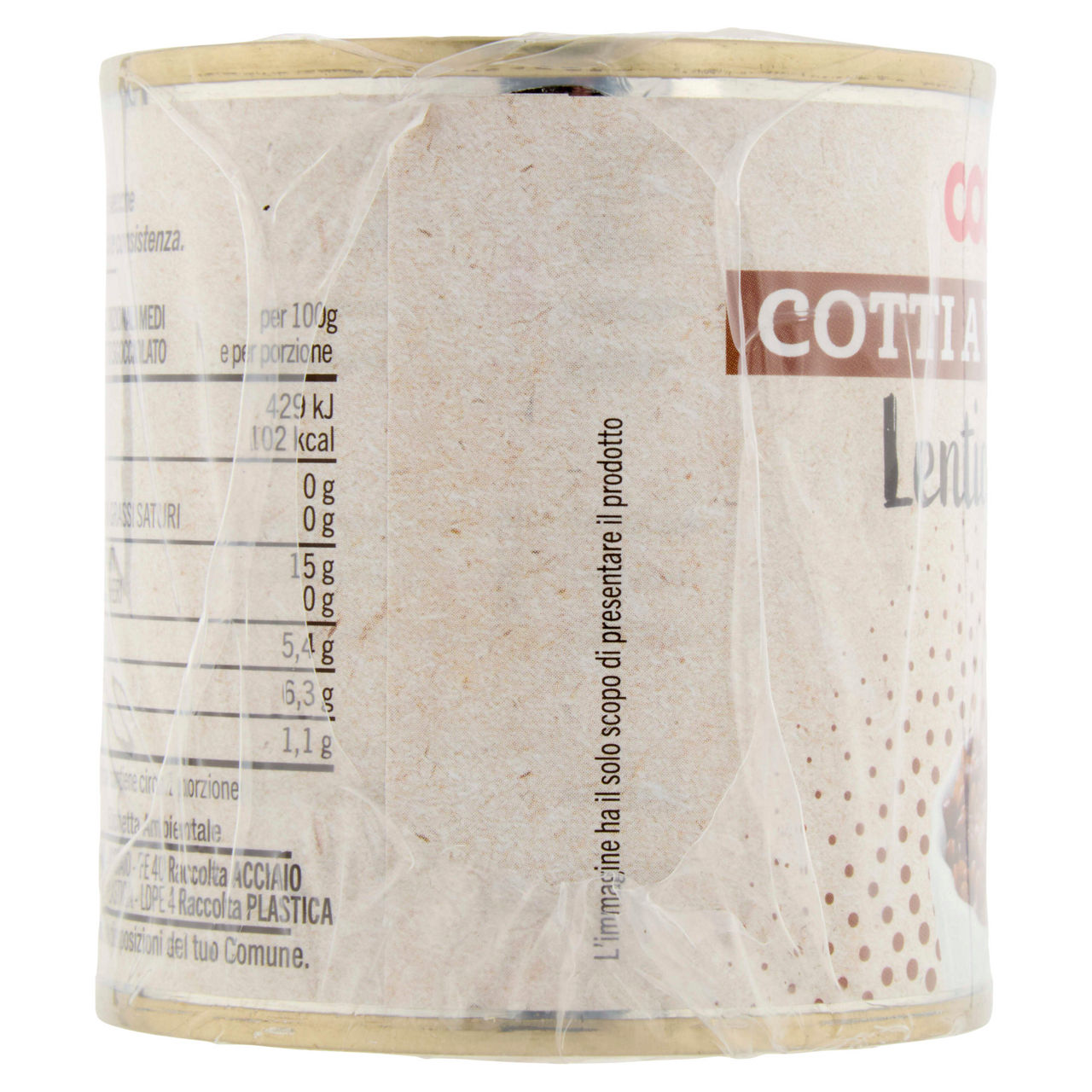 Lenticchie cotte al vapore coop cluster lattina 150x3 g - Immagine 51