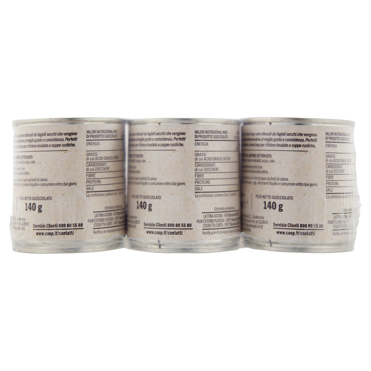 Fagioli rossi cotti al vapore coop cluster lattina 150x3 g sgocc 140x3 - Immagine 31