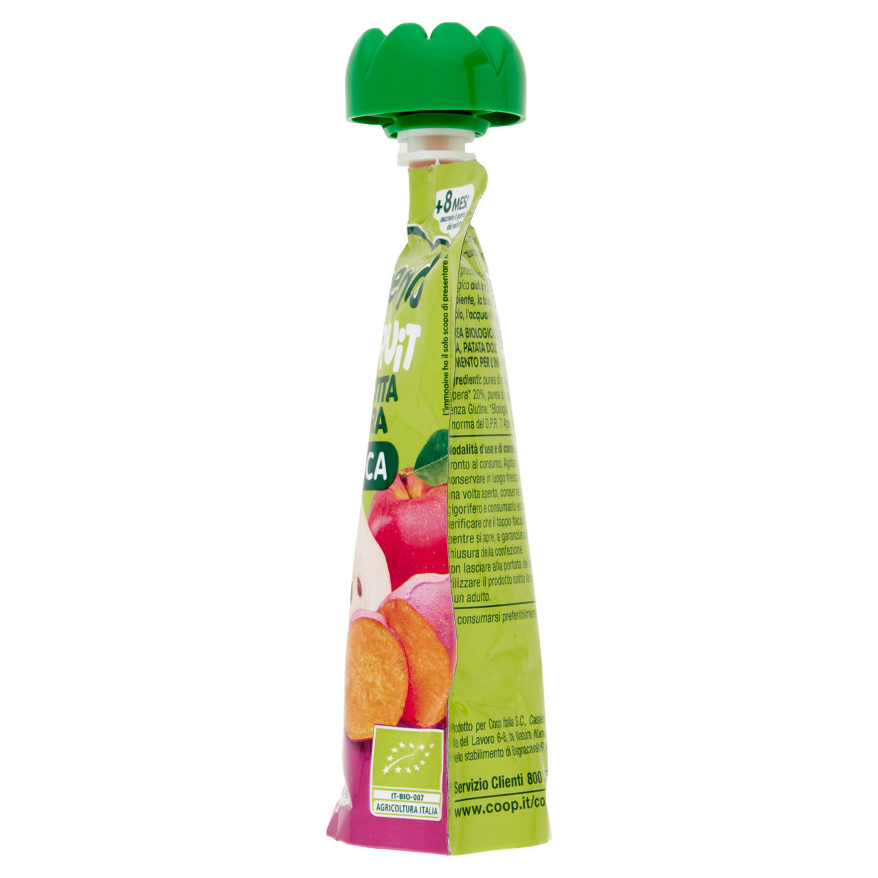 Pouche di frutta e verdura bio di mela pera e patata dolce 90 gr - Immagine 41